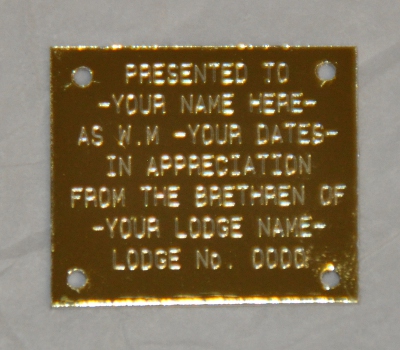 Breast Jewel Engraved Backplate - Click Image to Close